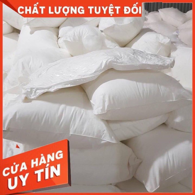 Gối lông vũ nhân tạo size 40x60, ruột gối khách sạn, hàng Việt Nam chất lượng cao giá 1 sản phẩm