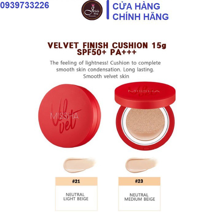 Phấn Nước Missha Velvet Finish Cushion SPF50+ PA+++