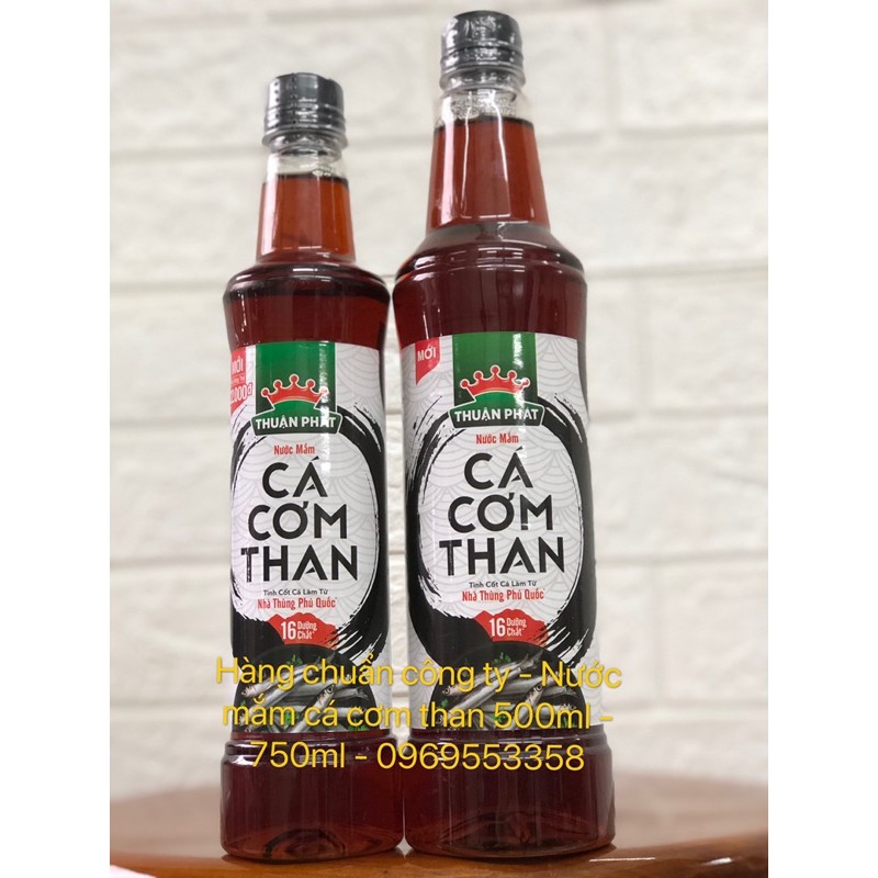 [HÀNG CHUẨN - GIÁ SỈ] NƯỚC MẮM CÁ CƠM THAN THUẬN PHÁT CHAI 500ML - 750ML