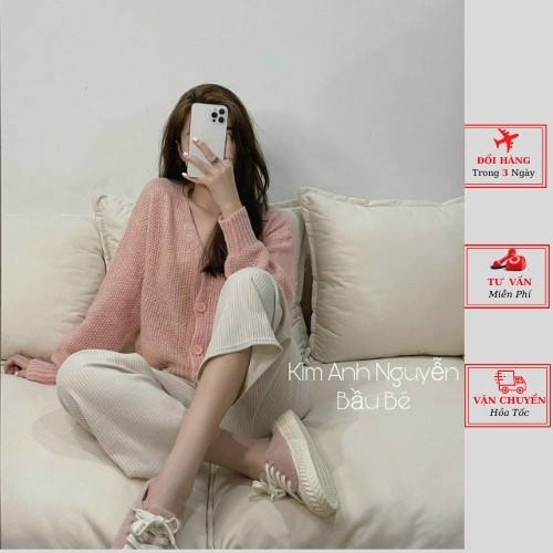 Áo khoác cardigan len nữ thu đông công sở ulzzang Hàn Quốc