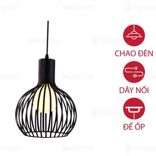 Chao đèn thả trần hình lồng chim thương hiệu Hoàng Thành DT 6870 trang trí phòng khách, phòng ngủ, nhà hàng