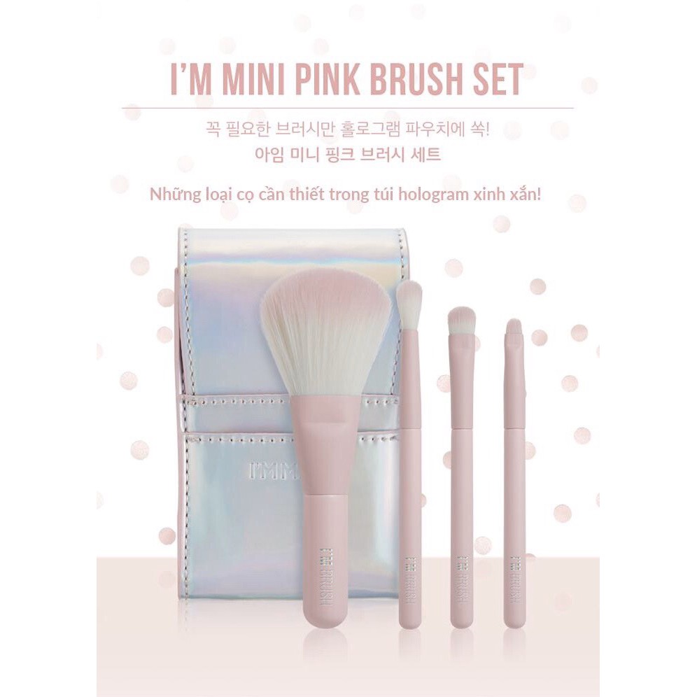 Bộ Cọ I'm Meme I'm Mini Pink Brush Set