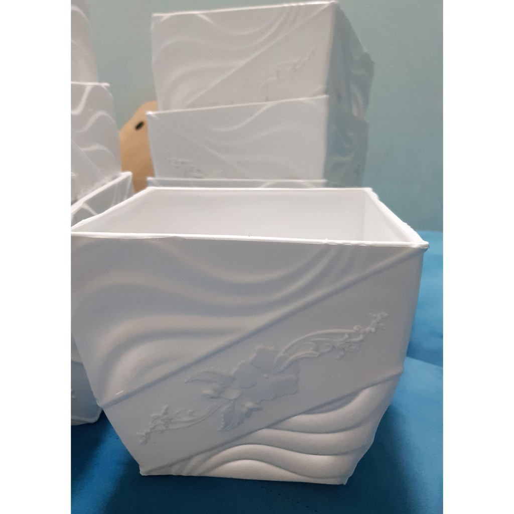 Mẫu mới Bông sen Chậu hoa mai cao cấp bông chơi tết rực rỡ chậu nhựa trồng rau - trang trí quán cafe biệt thự