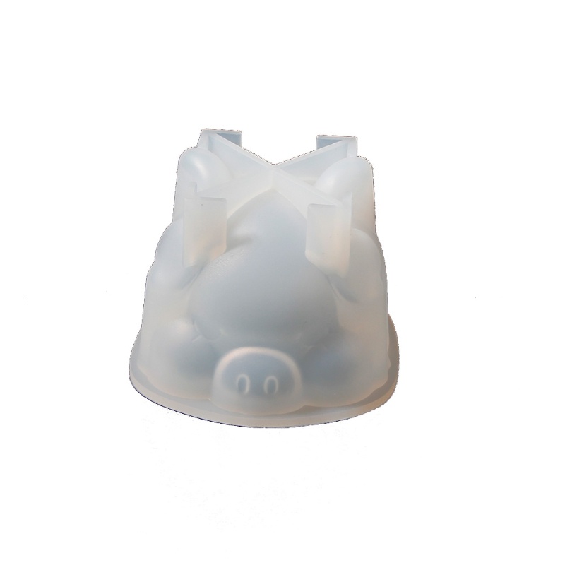 Khuôn Silicon Làm Đồ Trang Trí Hình Chú Heo Hoạt Hình Dễ Thương DIY