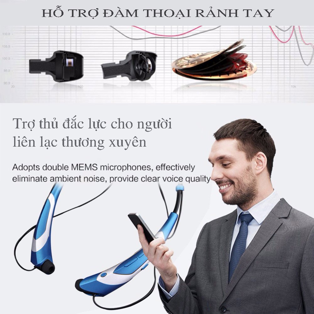 TAI NGHE BLUETOOTH THỂ THAO CAO CẤP HBS 760