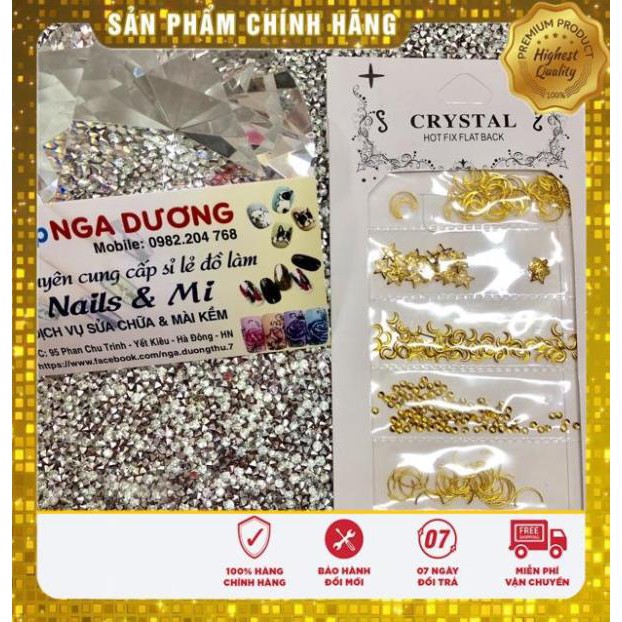 Các túi hình mix kiểu chuyên gắn trang trí móng ta và chân
