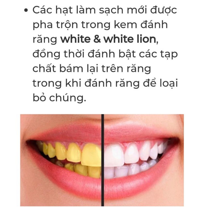 Kem Đánh Trắng Răng White &amp; White Nhật Bản Tuýp 150g, giúp hơi thở thơm mát hàm răng trắng sáng tự tin giao tiếp