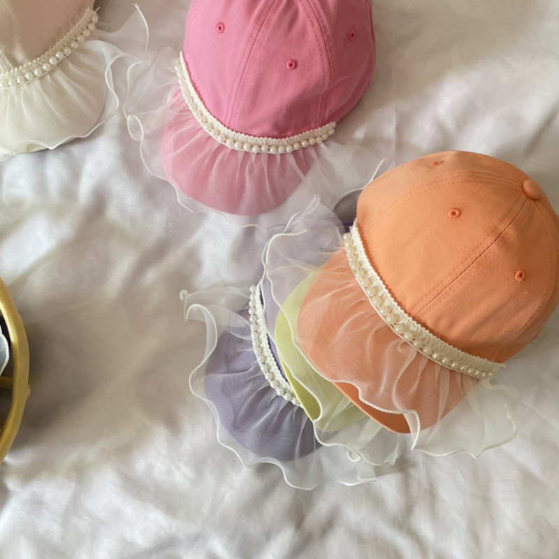 Mũ Phối Ren Chống Nắng Thời Trang Mùa Hè Cho Bé