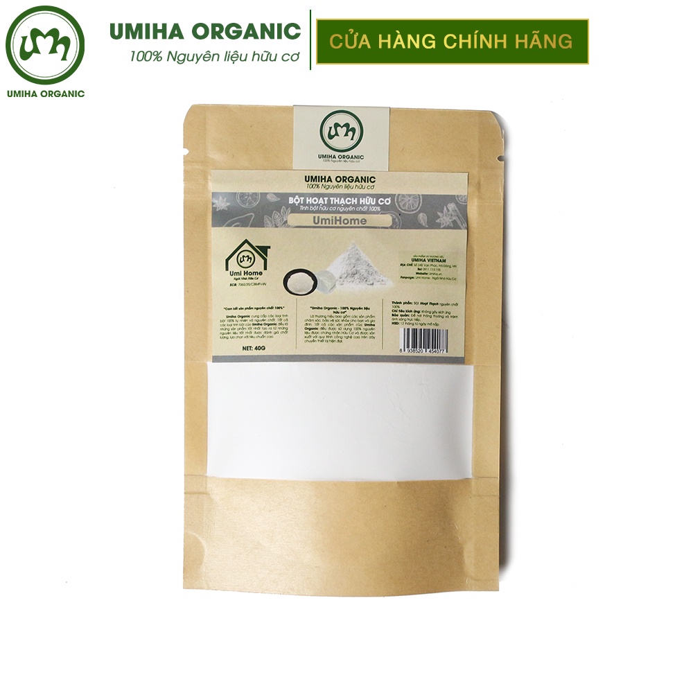 Bột Hoạt Thạch Đắp Mặt Nạ Hữu Cơ UMIHA Nguyên Chất | Talc Powder 100% Organic 135g