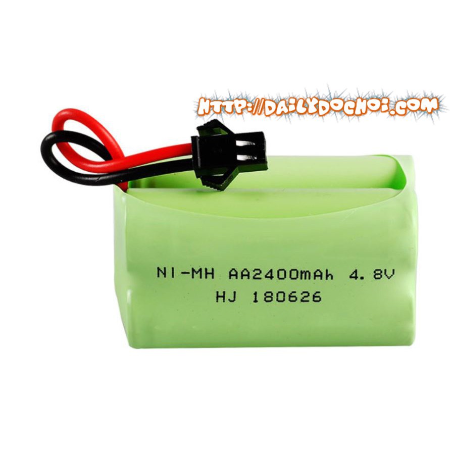 Pin ô tô 4.8v dug lượng 2400mah xếp vuông dung lượng cao