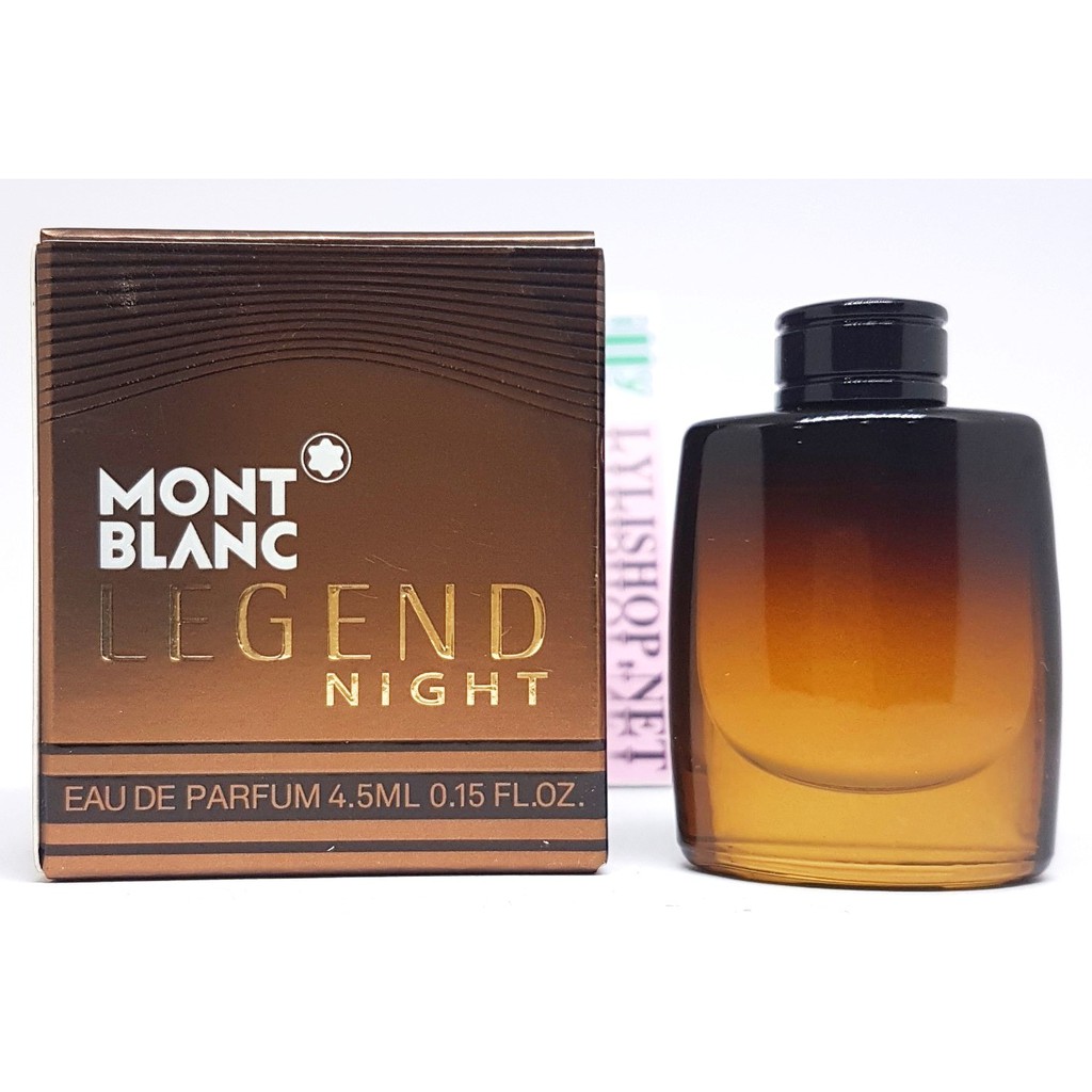 Nước hoa nam mini MONT BLANC LEGEND NIGHT Eau de Parfum chai 4.5 ml chính hãng