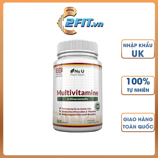 VIÊN UỐNG HỖ TRỢ SỨC KHOẺ NUU NUTRITION MULTI VITAMIN 365 VIÊN