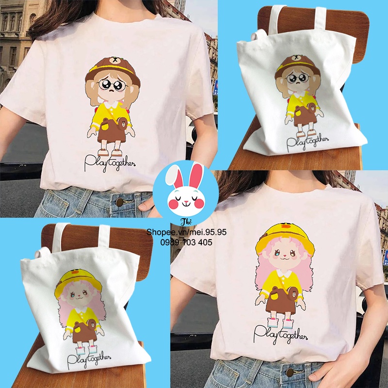 Áo thun Play Together giá rẻ - Mẫu Line Friend