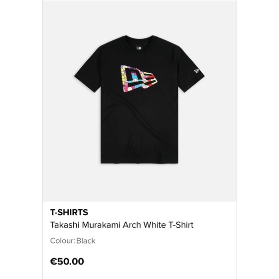 Áo New Era x Takashi Murakami trắng/đen