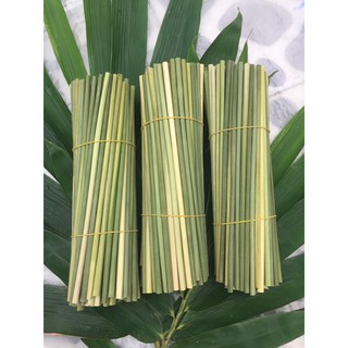 Combo 200 ống hút cỏ bàng khô-hàng xuất khẩu