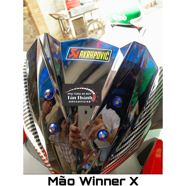 Mão Winner X kèm 4 ốc xanh titan