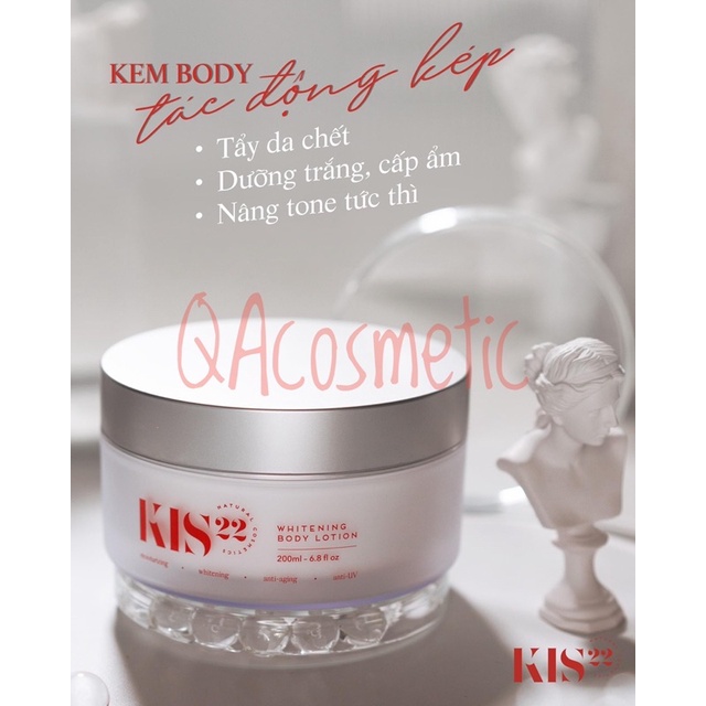 Kem body dưỡng trắng da KIS22