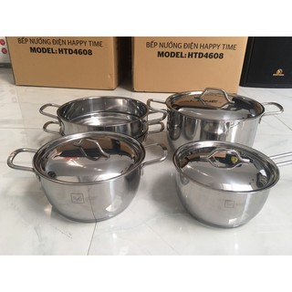 BỘ NỒI INOX CAO CẤP 5 CHIẾC  FIVESTAR