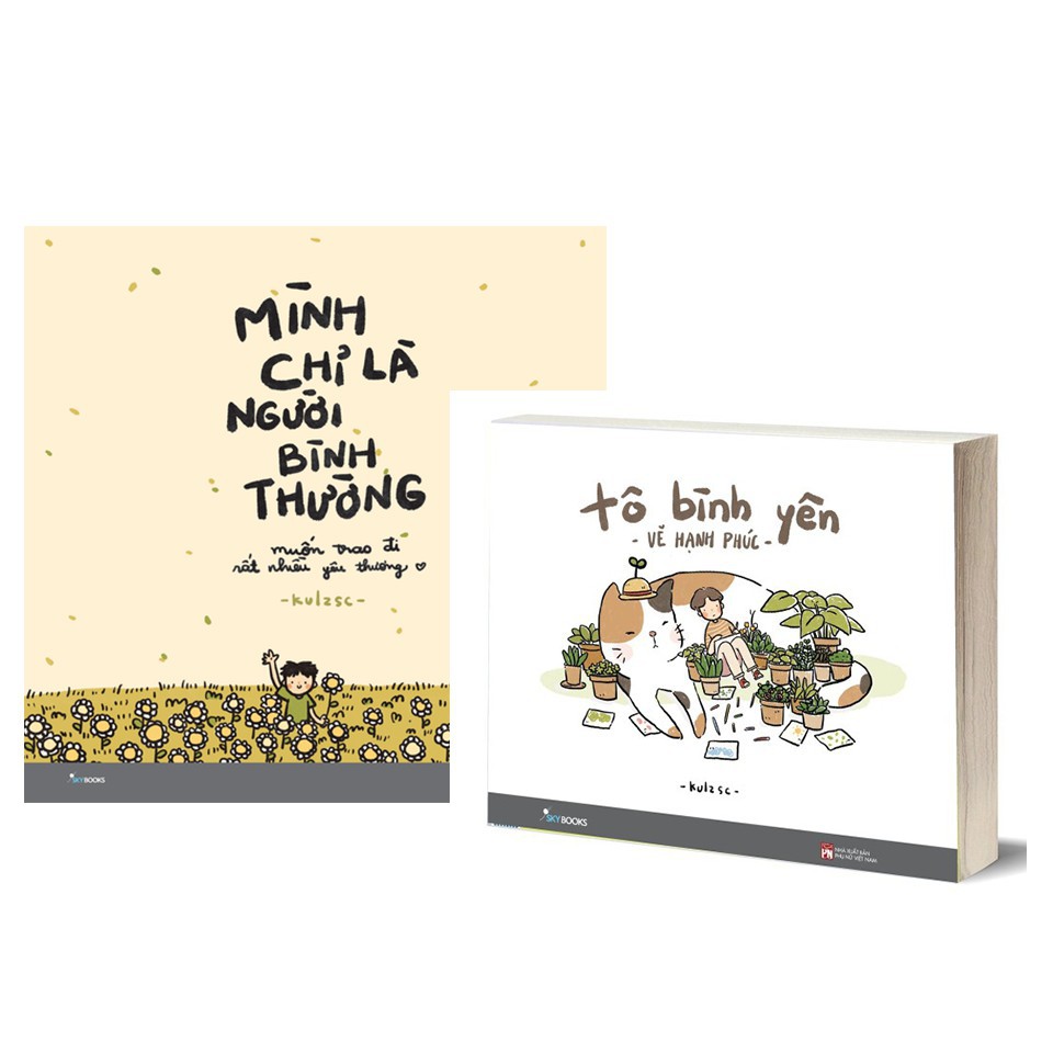 Combo sách 2 cuốn - Tô vẽ bình yên - Mình chỉ là người bình thường [AZVietNam]
