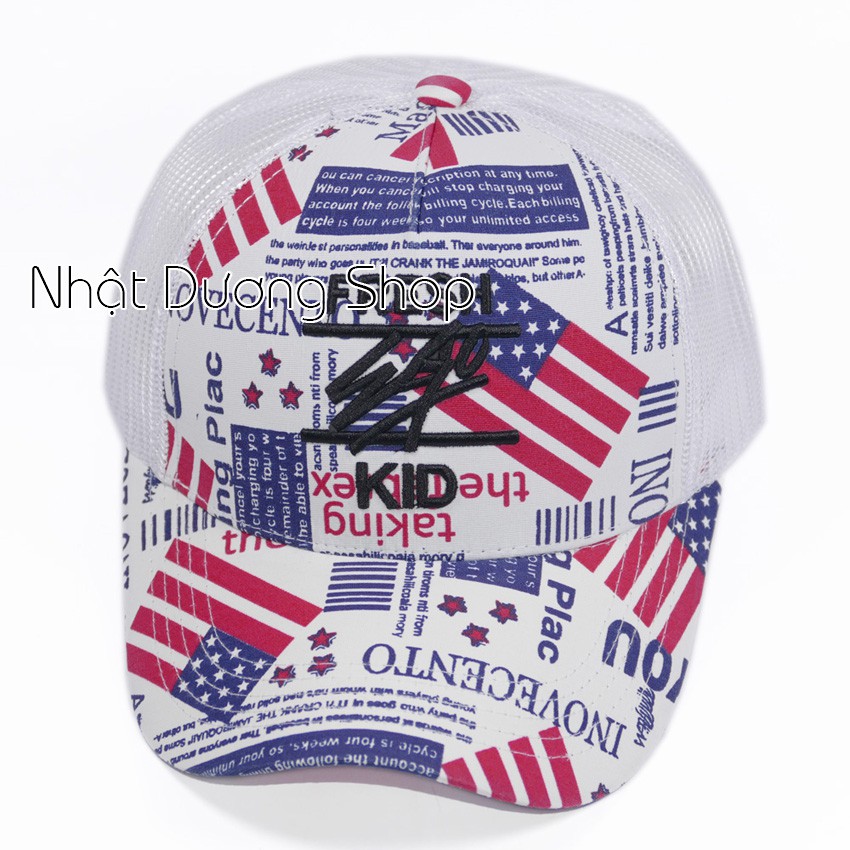 Nón kết lưới Fresh - Lá cờ Chất liệu Cotton kết hợp với vải lưới tạo nên sự độc đáo mới lạ