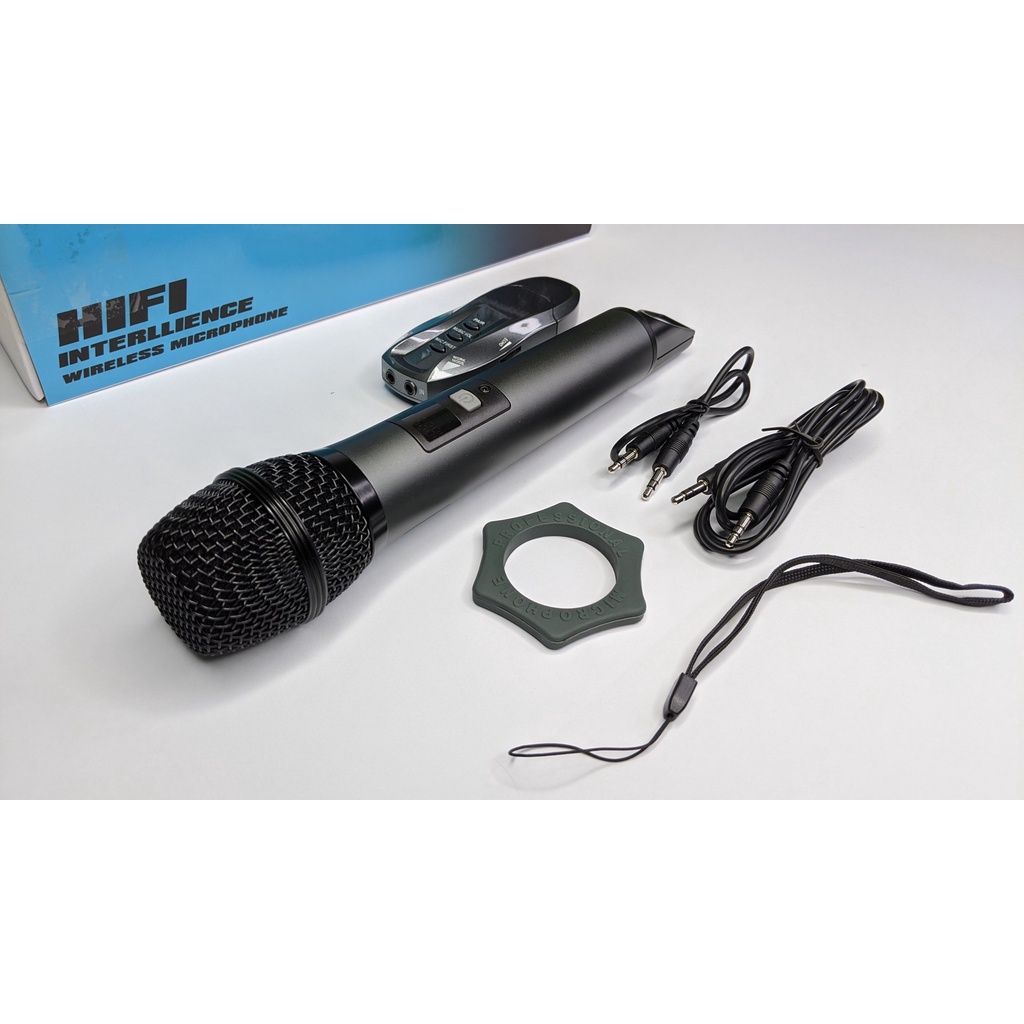 Micro Karaoke Đa Năng BX7, K18V cho xe hơi và các loại loa, Kết nối Bluetooth, Laptop, Echo trực tiếp, đèn LED, chống hú