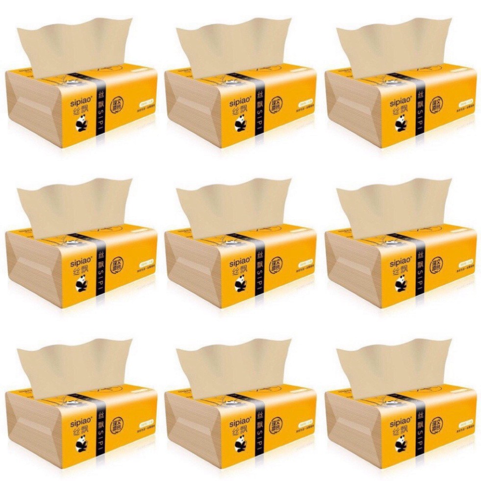 Set 15 gói giấy gấu trúc ☀️ [CHÍNH HÃNG] Xipiao siêu dài hàng đủ 300 tờ