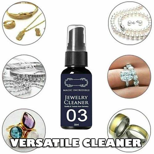 30ml Jewelry Diamond Cleaner Anti-Tarnish Silver Gold Gem Polishing Solution Spray