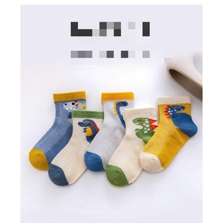 SET 5 ĐÔI TẤT LƯỚI KHỦNG LONG CHO BÉ