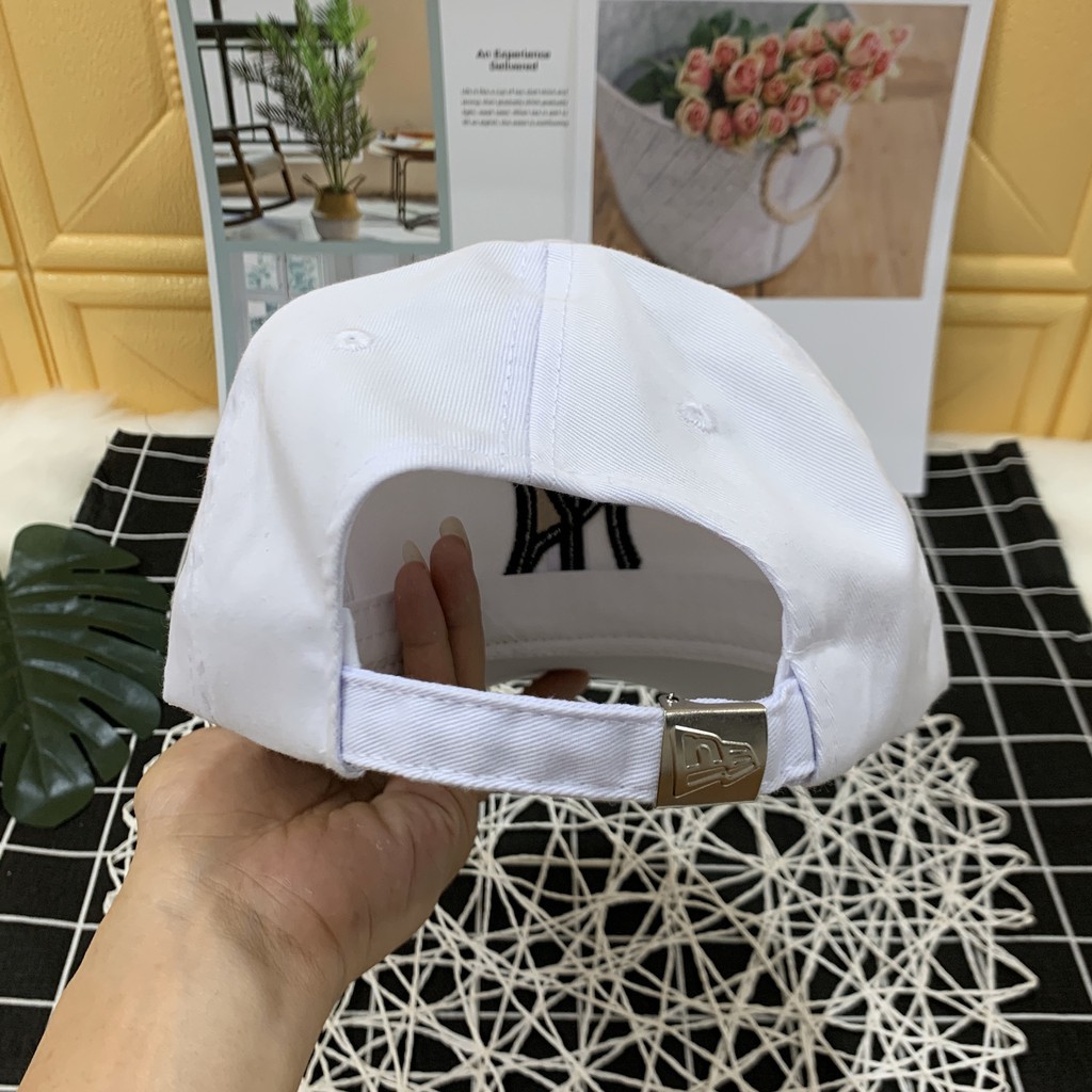 Mũ lưỡi trai nam nữ thêu NYYY phối kẻ caro có 2 màu - kiểu dáng thời trang theo xu hướng mới nhất