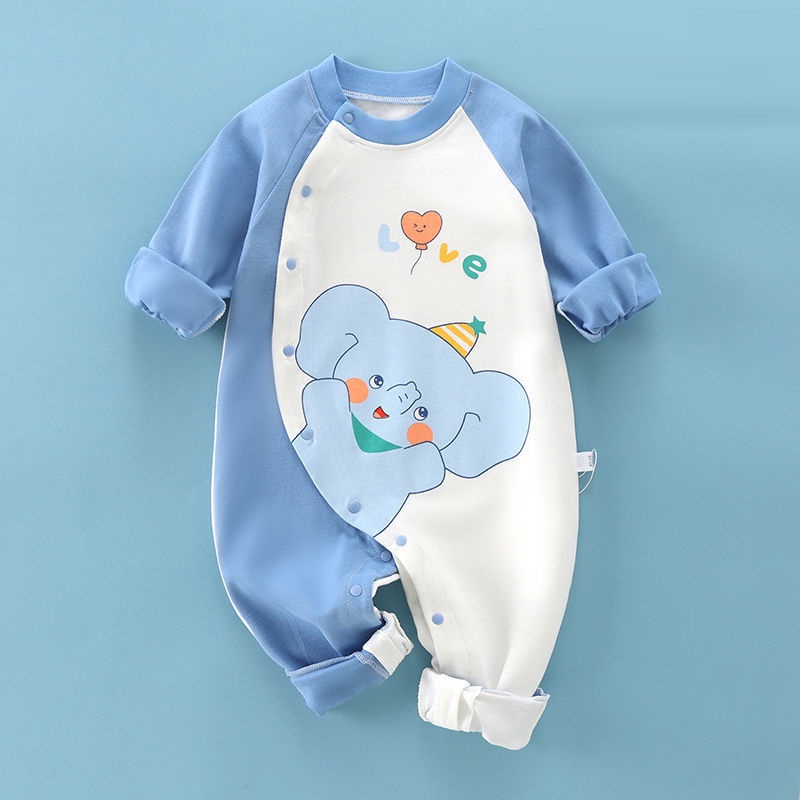 Bodysuit Body dài tay Cotton cho bé trai bé gái 0-13 tháng tuổi Hàng xuất khẩu SLT08