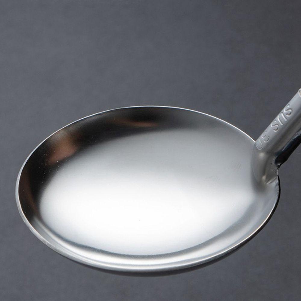 Muỗng Lọc Bằng Thép Không Gỉ Tay Cầm Bằng Gỗ Tiện Dụng