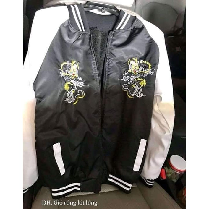 Áo Bomber Thêu Rồng Chất Gió Siêu Hót (kèm ảnh thật)