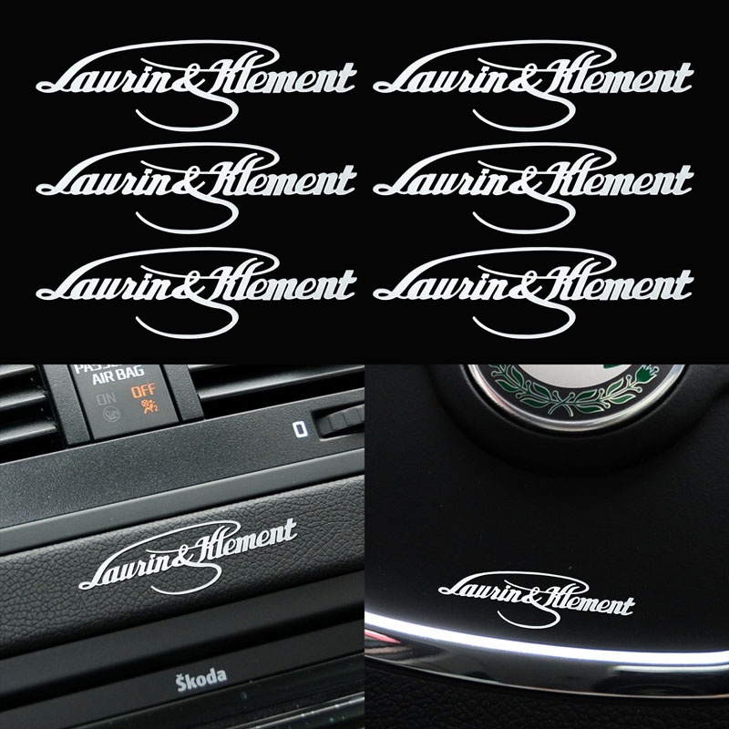 Sticker Kim Loại Dán Kính Chắn Gió Xe Hơi Skoda Octavia Fabia Superb Kodiaq Karoq Yeti