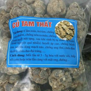 Củ Tam thất bắc khô 100g (loại 8 củ )