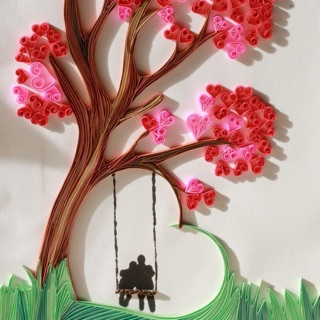 PHÔI ẢNH QUILLING DÙNG LÀM TRANH GIẤY, THIỆP GIẤY, ĐỒ HANDMADE