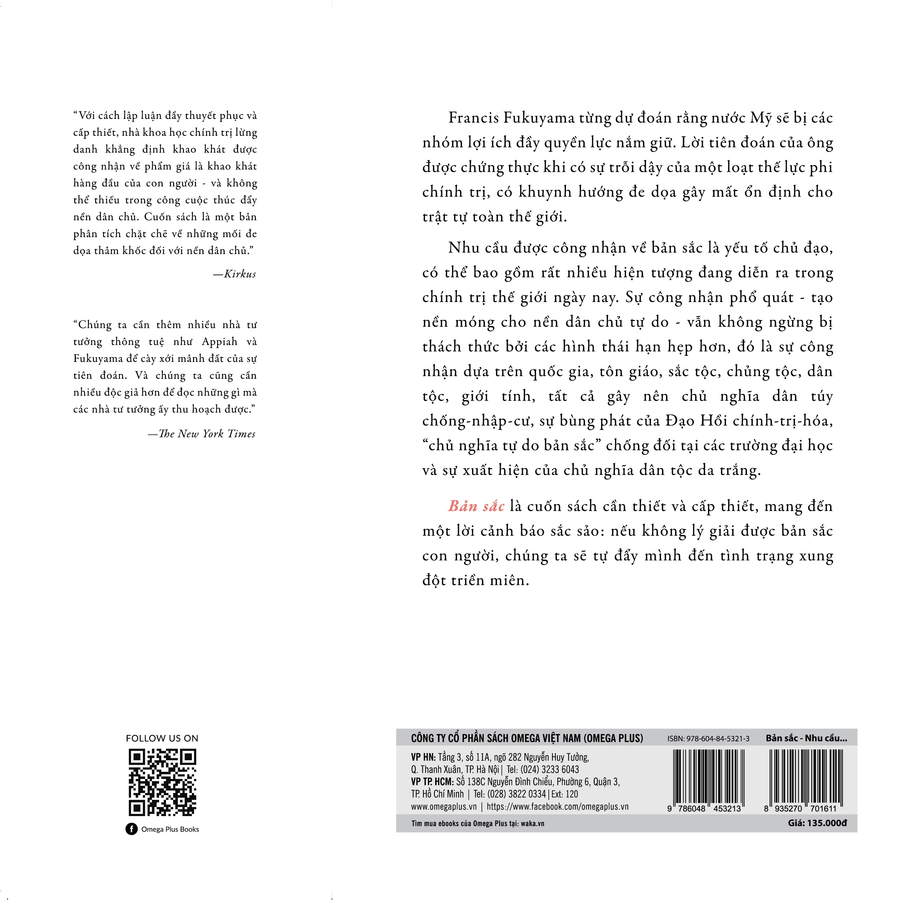 Sách Bản Sắc - Nhu Cầu Phẩm Giá Và Chính Trị Phẫn Nộ | BigBuy360 - bigbuy360.vn