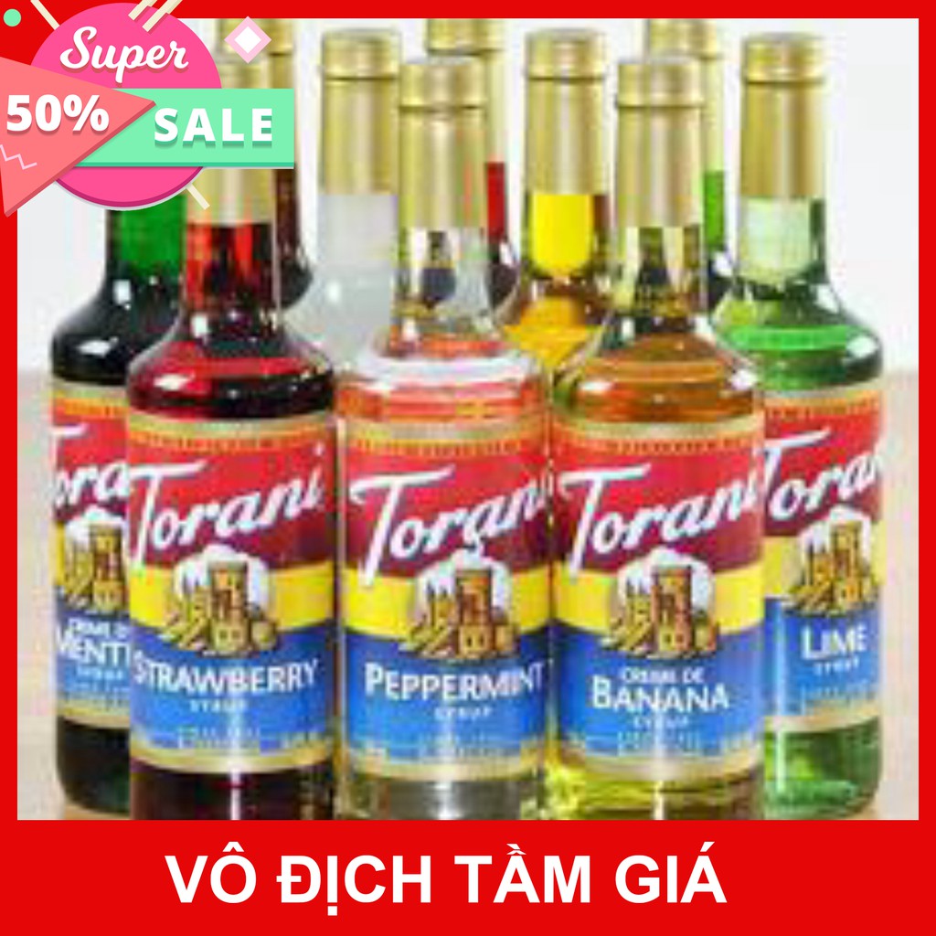 [Mã 66FMCGSALE hoàn 8% đơn 500K] [GIÁ SỈ] Siro Torani Chai Thủy Tinh Có Đủ Các Mùi Chai 750ml