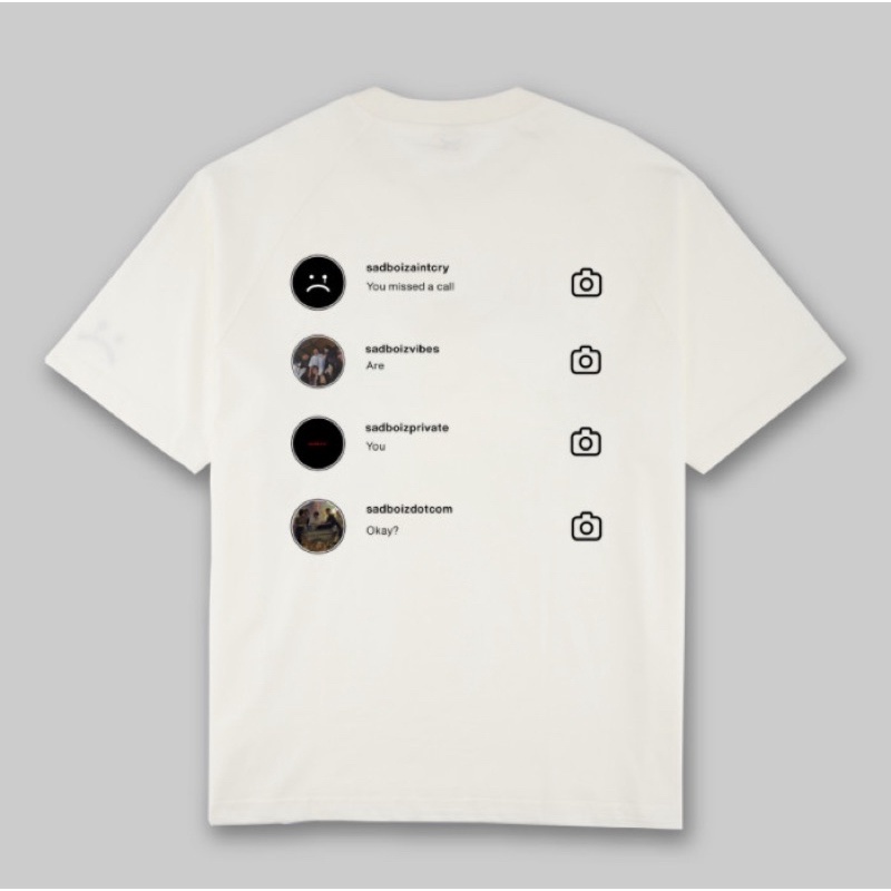 Áo thun tay lỡ nam nữ SADTAGRAM Sadboiz form rộng nam nữ