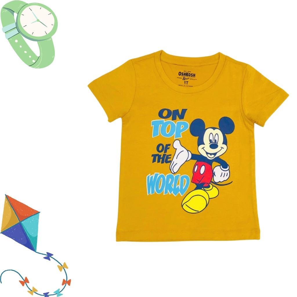 Áo thun cộc tay bé trai size 1-7 tuổi, áo phông cho bé trai chất cotton mềm mát có nhiều màu, size 1-7 tuổi - SUNKIDS1