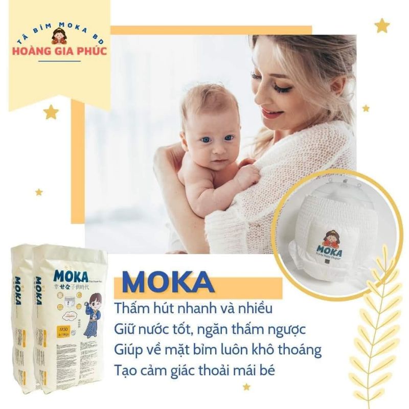 Bỉm tã quần MoKa  Nhật  ❤ Chính  Hãng ❤ siêu mềm 100m  đủ size M_XXXL