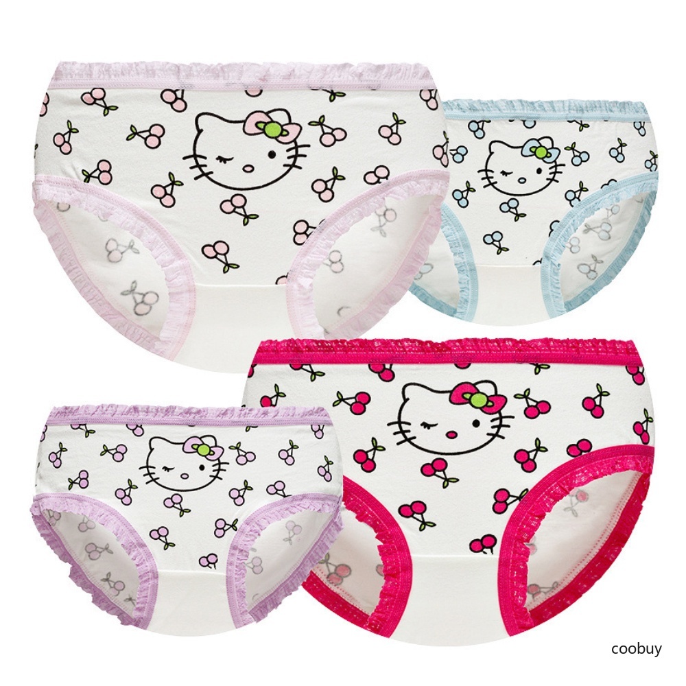 Quần lót cotton mềm mại họa tiết hoạt hình dễ thương cho bé gái