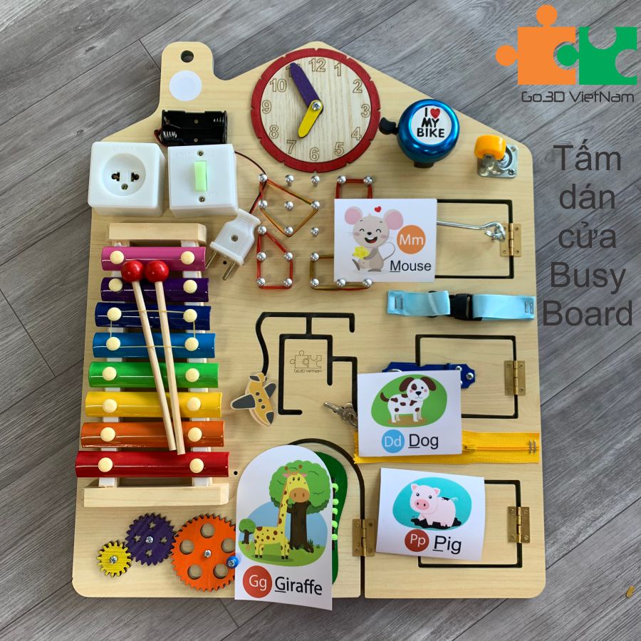 Tấm dán cửa busy board, bảng bận rộn