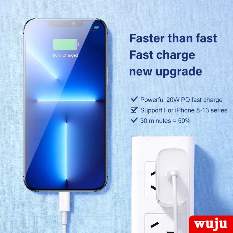 Cáp Sạc Nhanh USB Type C 20W Cho iPhone 14 13 12 11 Pro Max SE X XS XR 7 8 Plus