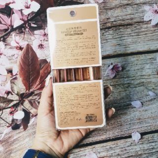 set cọ gỗ trang điểm siêu mềm