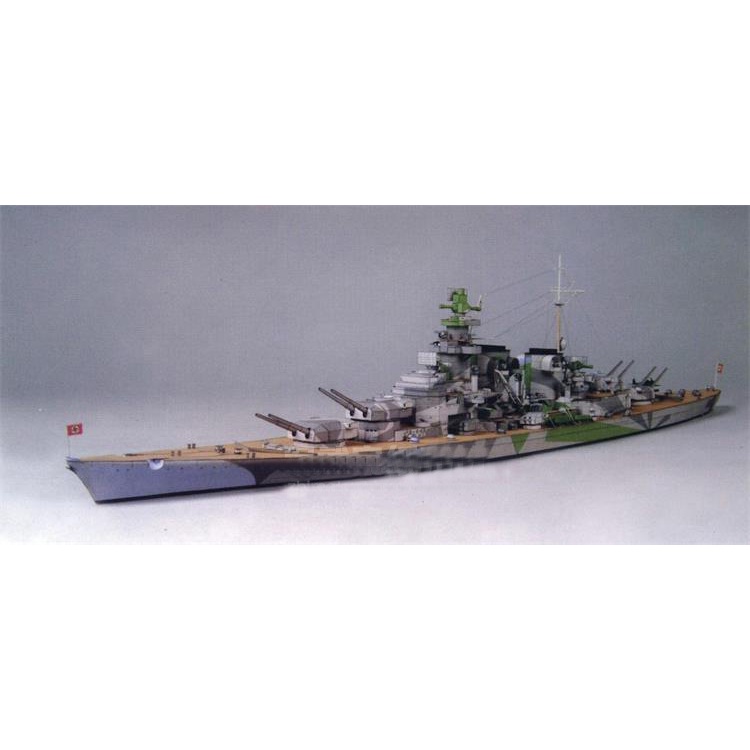 Mô hình tàu chiến đức H-39 bằng giấy tỉ lệ 1:400