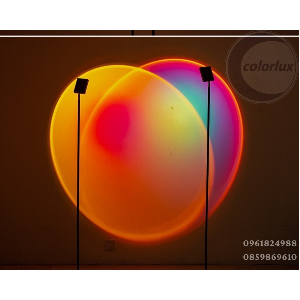 Đèn Hoàng Hôn Sunset Lights Colorlux Hỗ Trợ Quay Tiktok, Livestream, Trang Trí Phòng, Chụp Ảnh Công Suất 10W - 3W