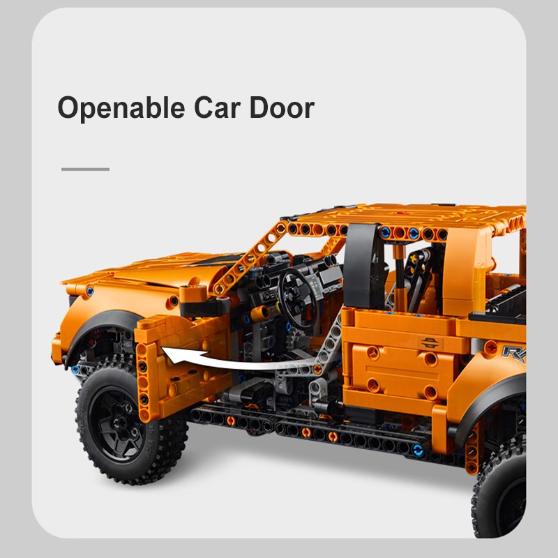 Đồ chơi Lắp ráp mô hình Technic RAPTOR 55355 Ford Raptors F-150 Pickup Truck Racing Car MOC 42126