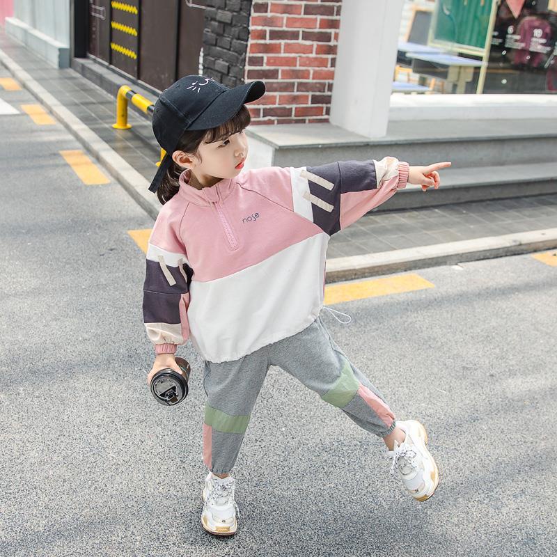 Set Đồ Thể Thao Thiết Kế Mới Thời Trang Mùa Thu Theo Phong Cách Hàn Quốc Dành Cho Bé Gái