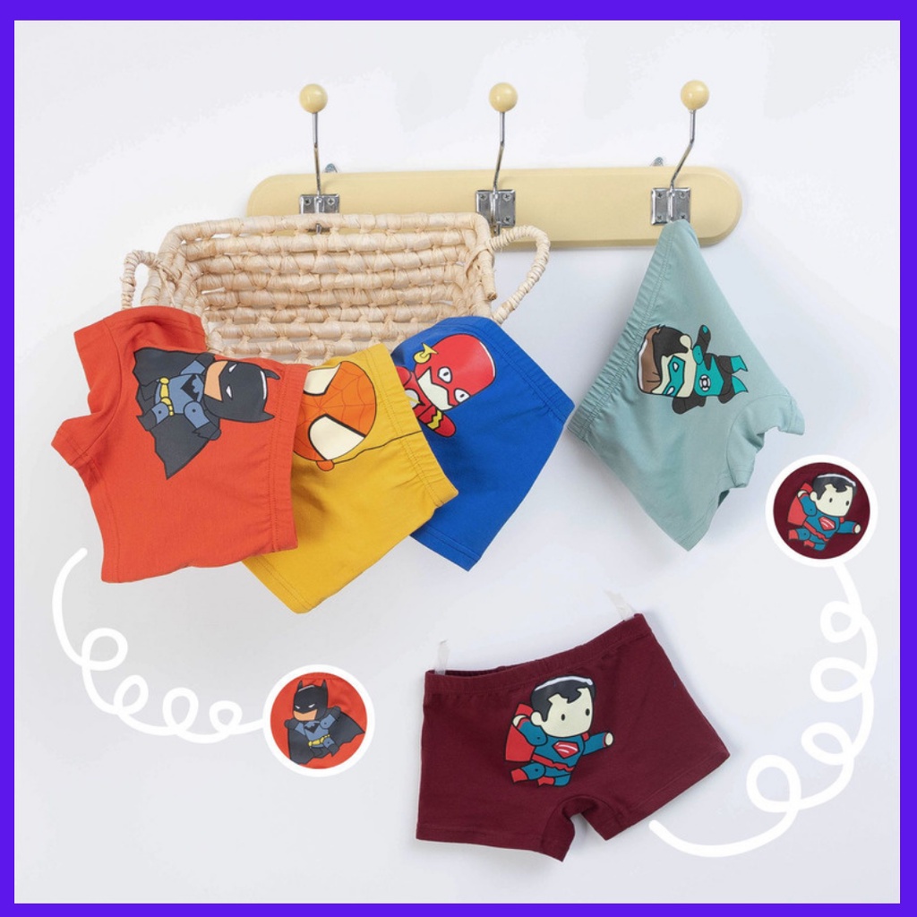 COMBO 5 CHIẾC QUẦN SỊP ĐÙI CHO BÉ TRAI- HÀNG CAO CẤP 100% COTTON