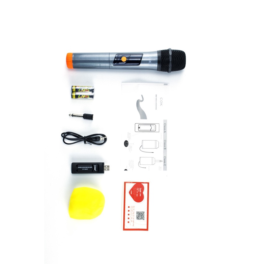 Micro Không Dây Karaoke V6 CHÍNH HÃNG Tặng Kèm 2 Pin